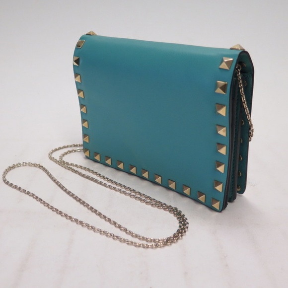 NEW Valentino Rockstud Pouch Crossbody Bag Colibri - Picture 2 of 8